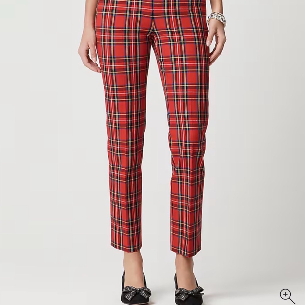 J. Crew Factory Tartan Cropped Pants